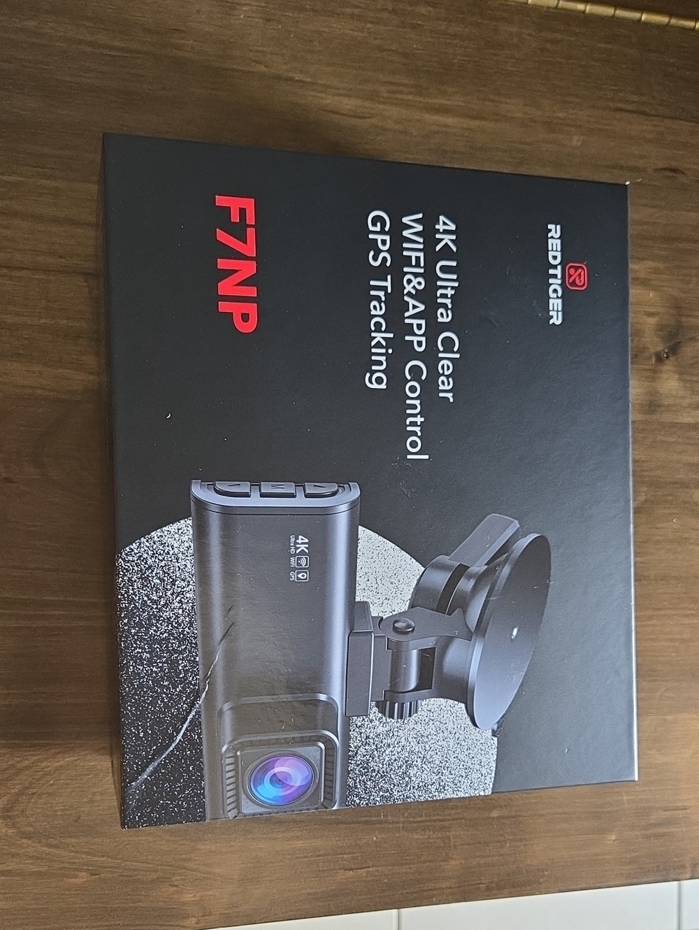 REDTIGER F7NP 4K Dual Dash Cam Front &‎ Rear WiFi GPS Excellent New Opened Box